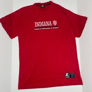 VTG 90s Starter Indiana Hoosiers Football Embroidered Shirt Rare Men's Size M